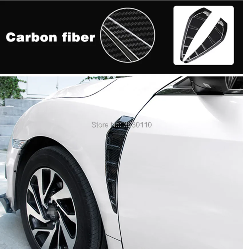 Fit for HondA civic 2016 2017 fender side decoration carbon fiber outside accessories sticker car styling 
Fit for HondA civic 2016 2017 fender side decoration carbon fiber outside accessories sticker car styling