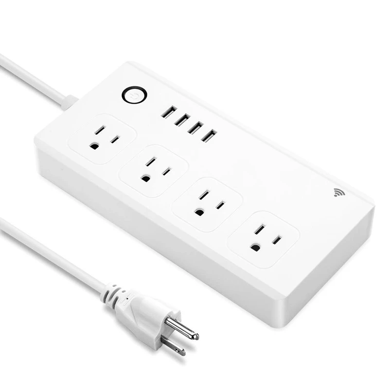 Wifi Smart Power Strip, Surge Protector Multi Outlets Compatible with Alexa IFTTT Google Assistant Smart Multi Plug with 4 Out
Wifi Smart Power Strip, Surge Protector Multi Outlets Compatible with Alexa IFTTT Google Assistant Smart Multi Plug with 4 Out