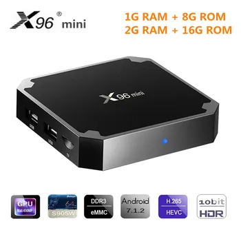 X96 mini Android 7.1 4K TV BOX Amlogic S905W Quad Core 2GB DDR3 16GB Mali-450MP i Smart TV Box Media Player 64Bit Set Top Box
X96 mini Android 7.1 4K TV BOX Amlogic S905W Quad Core 2GB DDR3 16GB Mali-450MP i Smart TV Box Media Player 64Bit Set Top Box