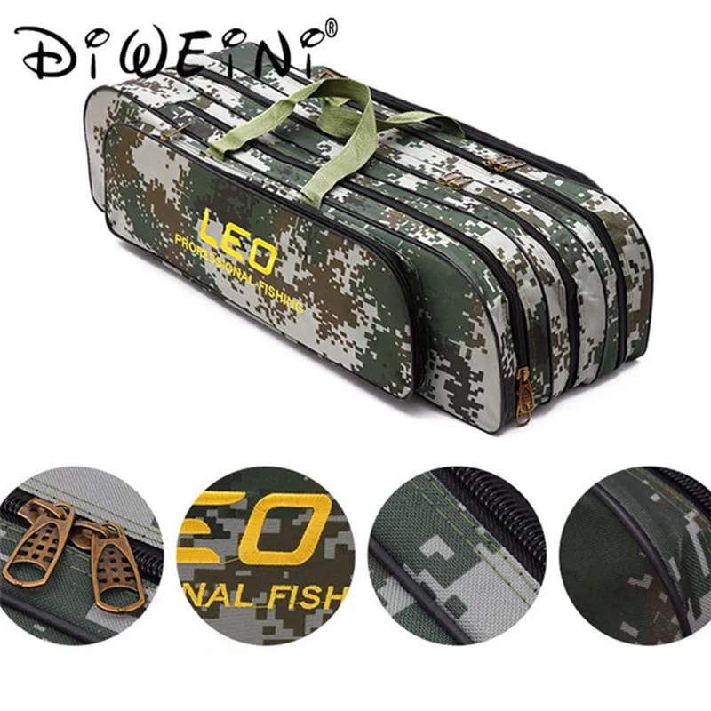 2 Layers / 3 Layers Portable Camouflage Fishing Rod Bag Canvas Fishing Lure Pole Backpack Case Fishing Real Gear Tackle Bag
2 Layers / 3 Layers Portable Camouflage Fishing Rod Bag Canvas Fishing Lure Pole Backpack Case Fishing Real Gear Tackle Bag