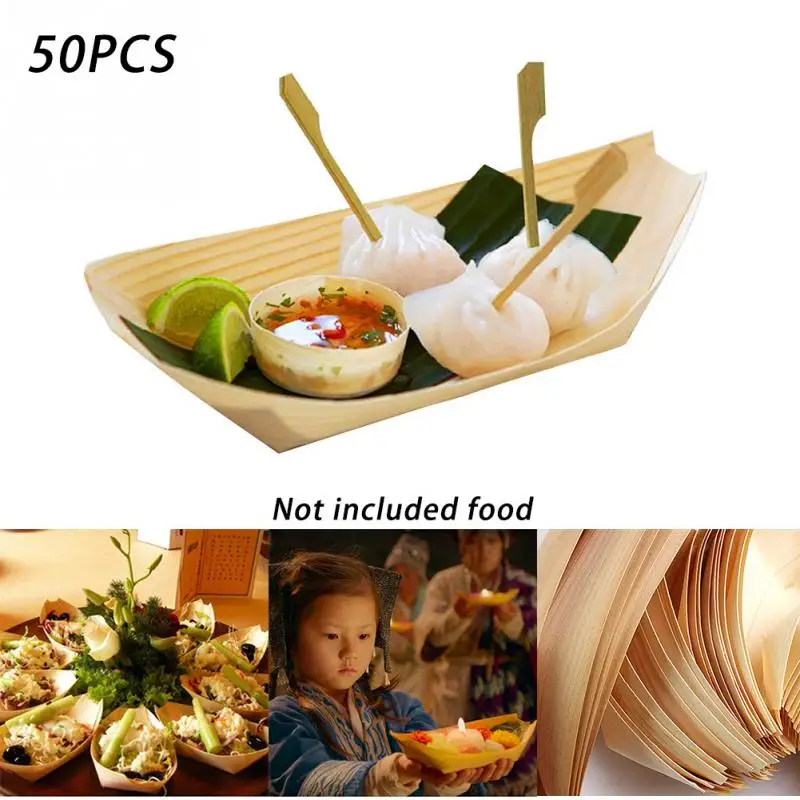 50 pieces/lot Disposable wooden plate wooden sushi boat food tray Wood Tray Fruit Tray Rustic Party Wedding serving Plates
50 pieces/lot Disposable wooden plate wooden sushi boat food tray Wood Tray Fruit Tray Rustic Party Wedding serving Plates