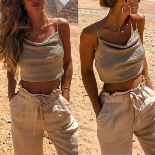 2019 Brand New Womens Crop Top Sexy Vest Fashion Camisole Sleeveless Tank Top T-Shirt Female Clothing
2019 Brand New Womens Crop Top Sexy Vest Fashion Camisole Sleeveless Tank Top T-Shirt Female Clothing