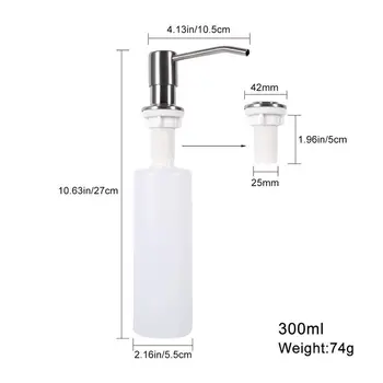 Bathroom Kitchen Hand Soap Dispensers Spray Liquid Soap Dispensers Pump Storage Holder ABS Bottle Kitchen Sink Replacement
Bathroom Kitchen Hand Soap Dispensers Spray Liquid Soap Dispensers Pump Storage Holder ABS Bottle Kitchen Sink Replacement