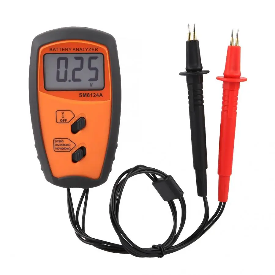 SM8124 Internal Battery Resistance Impedance Meter Battery Resistance Voltmeter 200V Battery Tester Low Voltage prompt
SM8124 Internal Battery Resistance Impedance Meter Battery Resistance Voltmeter 200V Battery Tester Low Voltage prompt