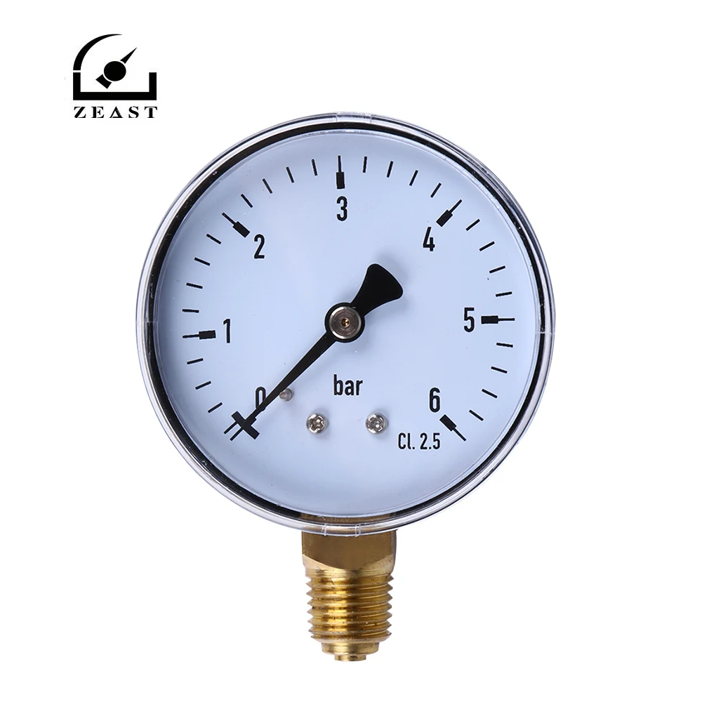 TS-60-6 0-6 Bar Mini Pressure Gauge Dial Air Compressor Meter Hydraulic Pressure Tester Accurate Measuring Tool
TS-60-6 0-6 Bar Mini Pressure Gauge Dial Air Compressor Meter Hydraulic Pressure Tester Accurate Measuring Tool
