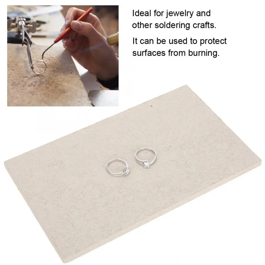 Heat Insulation Soldering Board for Jewelry Processing Welding Tool Accessory High Quality Asbestos Tile Jewelry Tool
Heat Insulation Soldering Board for Jewelry Processing Welding Tool Accessory High Quality Asbestos Tile Jewelry Tool