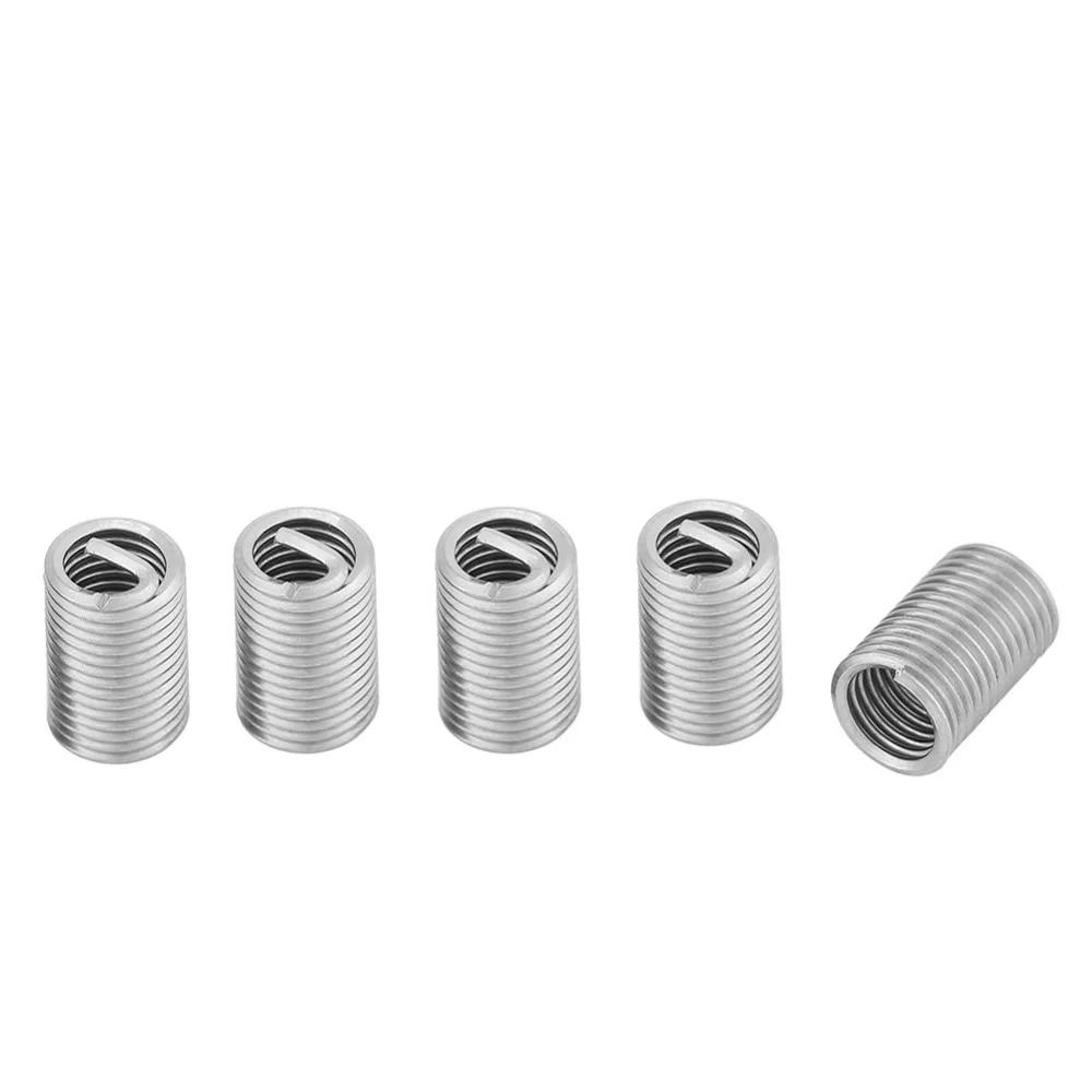 50Pcs 304 Stainless Steel threaded insert Coiled Wire Helical Screw Thread Inserts M6 x 1.0 x 3D Length Thread Repair tool Hot
50Pcs 304 Stainless Steel threaded insert Coiled Wire Helical Screw Thread Inserts M6 x 1.0 x 3D Length Thread Repair tool Hot