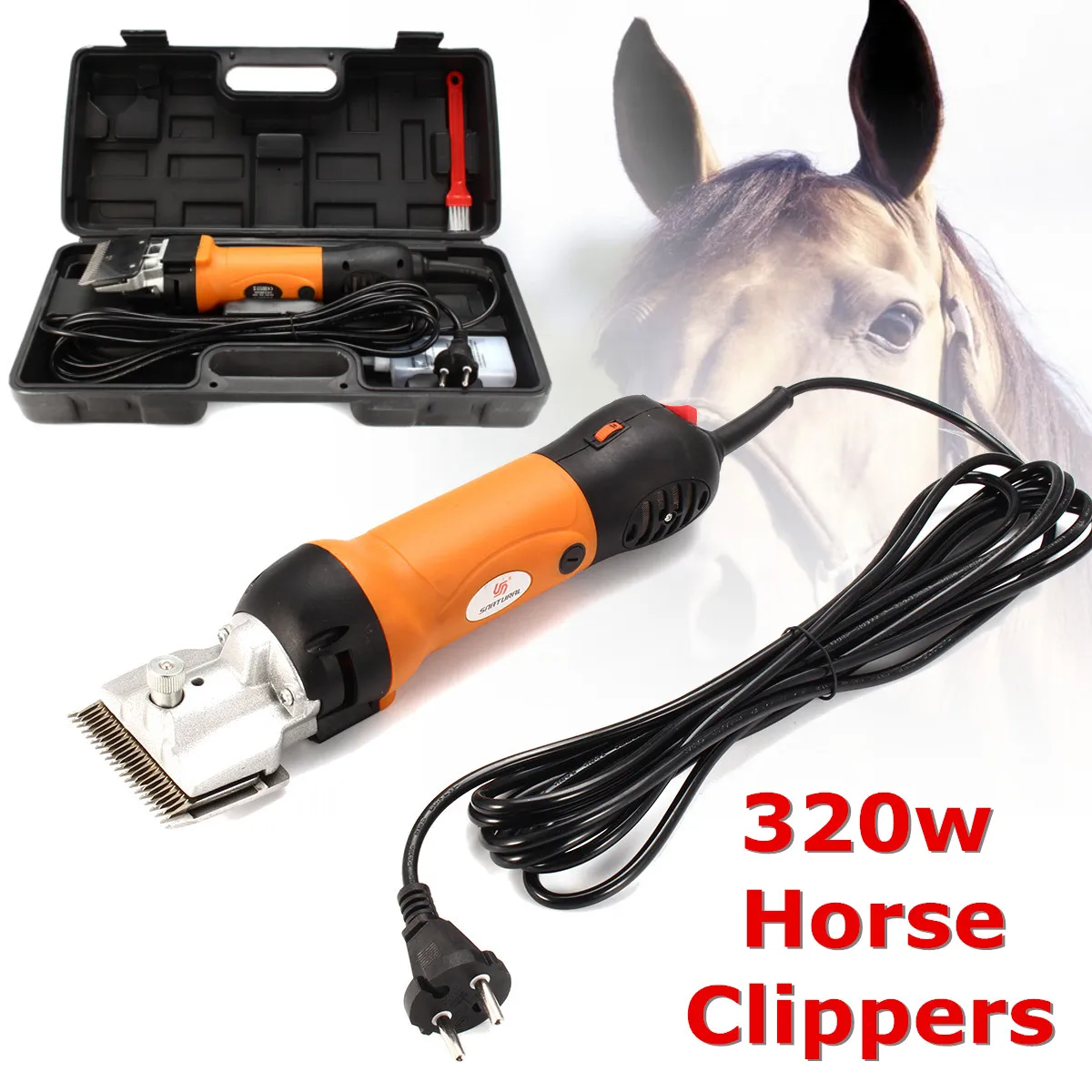 220V 320W Electric Horse Shears Animal Shaver Shearing Sheep Clippers Animal Hair Processor
220V 320W Electric Horse Shears Animal Shaver Shearing Sheep Clippers Animal Hair Processor
