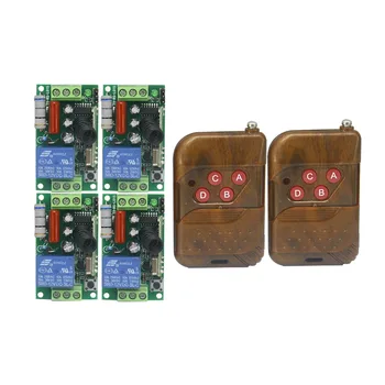 220V 10A 1 CH Relay Wireless Remote Switch Light Lamp Switch Wireless 4pcs Receivers & 2pcs Transmitters Momentary Toggle
220V 10A 1 CH Relay Wireless Remote Switch Light Lamp Switch Wireless 4pcs Receivers & 2pcs Transmitters Momentary Toggle