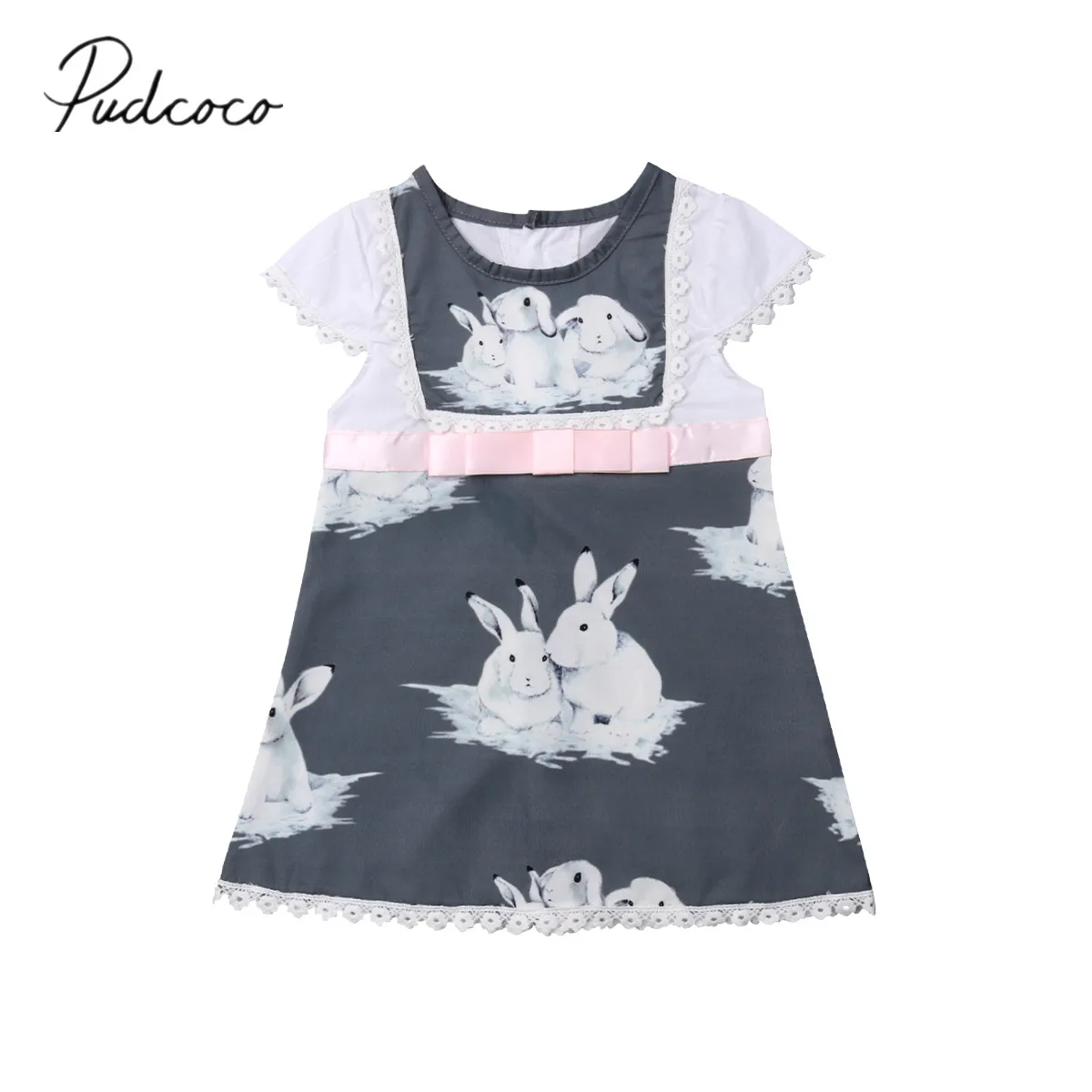 2019 Brand New 1-6Y Infant Kids Baby Girls Easter Dress Lace Cartoon Bunny Print Petal Sleeve Knee-Length Animal Rabbit Dress
2019 Brand New 1-6Y Infant Kids Baby Girls Easter Dress Lace Cartoon Bunny Print Petal Sleeve Knee-Length Animal Rabbit Dress