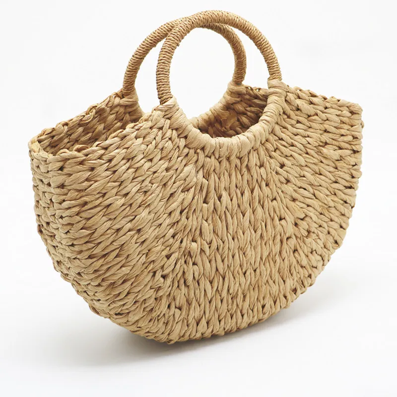 Handmade Beach Bag Round Straw Totes Bag Large Bucket Summer Bags Women Natural Basket Handbag
Handmade Beach Bag Round Straw Totes Bag Large Bucket Summer Bags Women Natural Basket Handbag