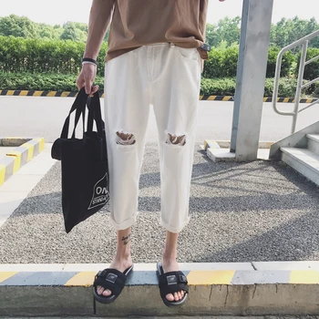 Spring New Pants Men Fashion Solid Color Casual Trousers Man Streetwear Hip Hop Loose Tear Hole Joggers Trendy Wild Harem Pants
Spring New Pants Men Fashion Solid Color Casual Trousers Man Streetwear Hip Hop Loose Tear Hole Joggers Trendy Wild Harem Pants