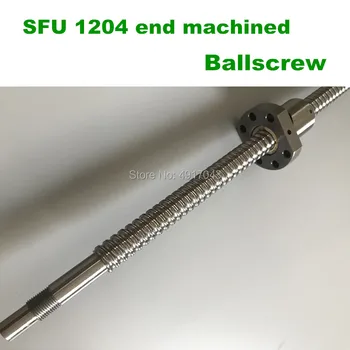 SFU1204 650 700 800 900 1000 mm rolled ball screw C7 with 1204 flange single ball nut BK/BF10 end machined CNC 
SFU1204 650 700 800 900 1000 mm rolled ball screw C7 with 1204 flange single ball nut BK/BF10 end machined CNC