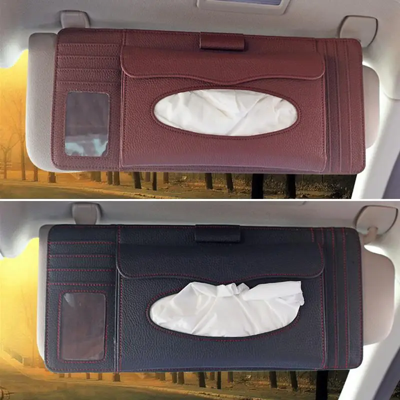 Multifunctional Car Tissue Box CD Storage Box Mobility Car Sun Visor Organizer Truck SUV Registration&Insurance Storage Pouch
Multifunctional Car Tissue Box CD Storage Box Mobility Car Sun Visor Organizer Truck SUV Registration&Insurance Storage Pouch