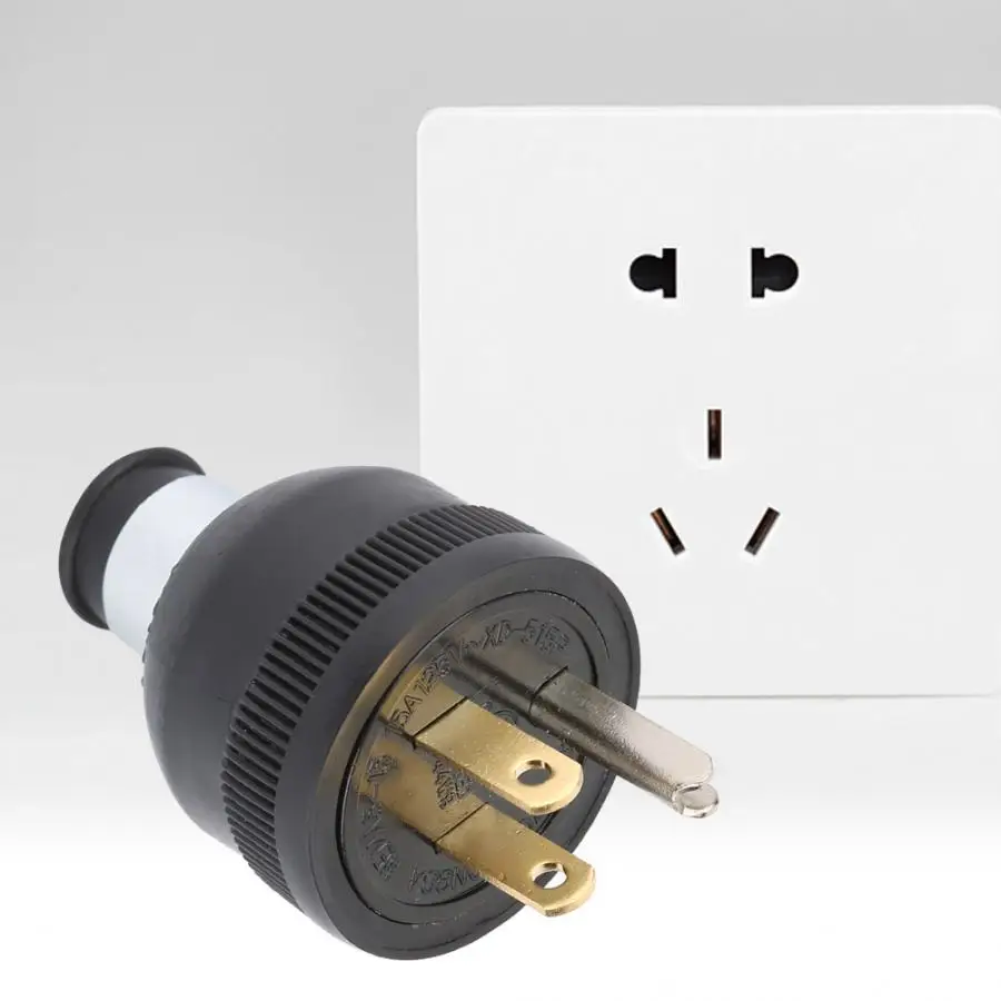 Водонепроницаемый разъем NEMA5 15P 15A 125 в США штекер питания прямой лезвия 2 полюса Usb