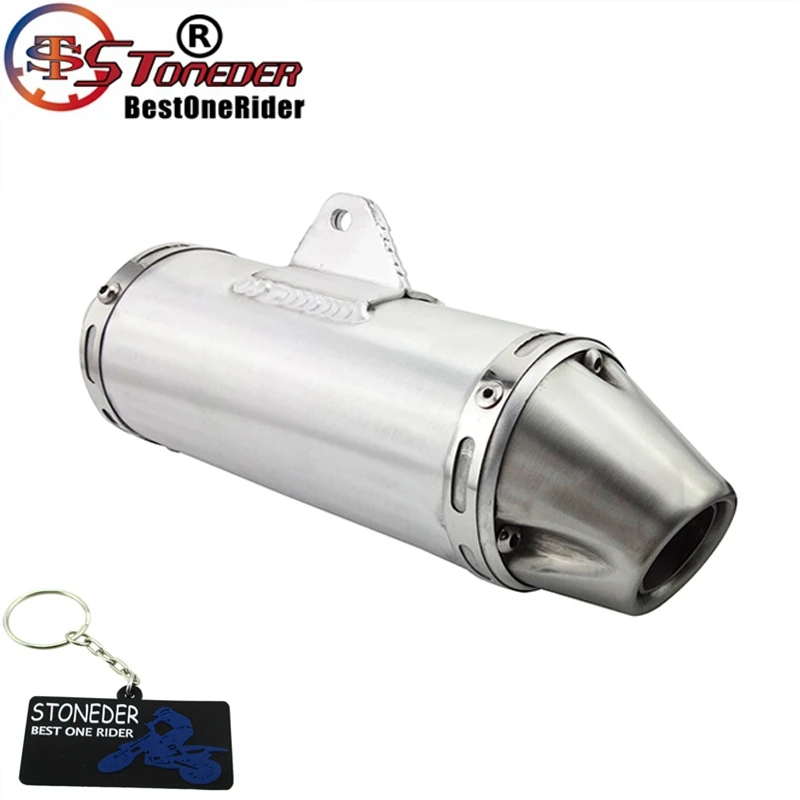 STONEDER 32mm Performance Racing Exhaust T4 Muffler For Pit Dirt Bike Mini Motocross 150cc 160cc
STONEDER 32mm Performance Racing Exhaust T4 Muffler For Pit Dirt Bike Mini Motocross 150cc 160cc