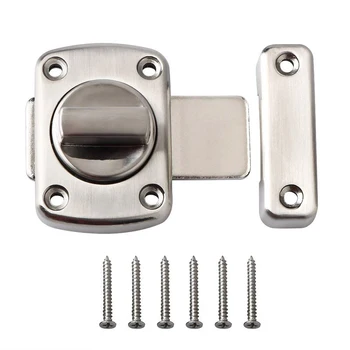 NEW Door Bolt Latch Rotating Door Lock Latch Lock Bathroom Door Latch Stainless Steel Brushed Finish
NEW Door Bolt Latch Rotating Door Lock Latch Lock Bathroom Door Latch Stainless Steel Brushed Finish