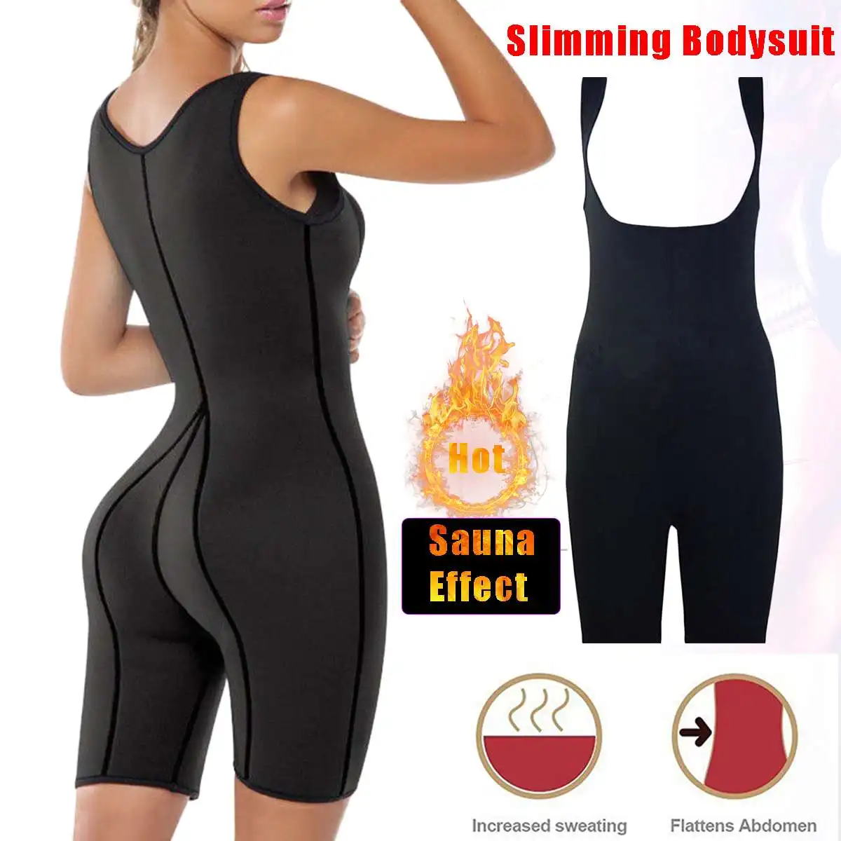 Women Weight Loss Corset Shapewear Full Body Shaper Neoprene Sauna Suit Slimming Yoga Trainer Sportswear Black Burne Tummy Fat
Women Weight Loss Corset Shapewear Full Body Shaper Neoprene Sauna Suit Slimming Yoga Trainer Sportswear Black Burne Tummy Fat