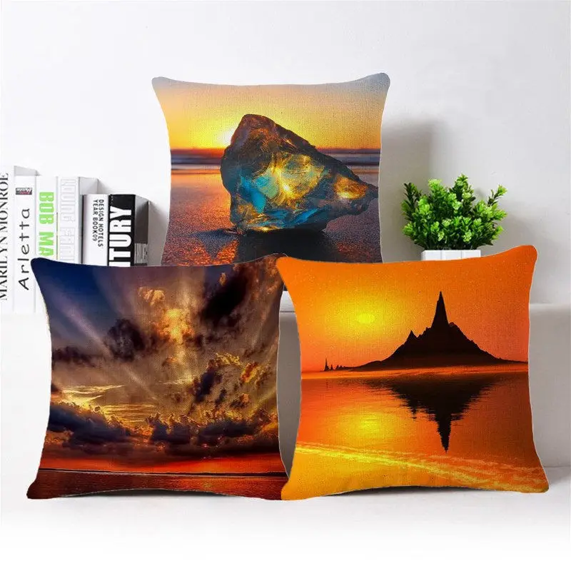 Sunset Seascape Cotton Linen Throw Pillow Case Soft Back Cushion Room Gifts Single Sides Printing Home 18\"
Sunset Seascape Cotton Linen Throw Pillow Case Soft Back Cushion Room Gifts Single Sides Printing Home 18\"