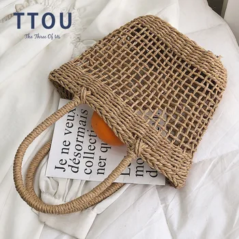 TTOU Handmade Straw Woven Bag Fashion Leisure Beach Hollow Out Shoulder Storage Totes Braided Hand Bag Handbag For Women Bags
TTOU Handmade Straw Woven Bag Fashion Leisure Beach Hollow Out Shoulder Storage Totes Braided Hand Bag Handbag For Women Bags