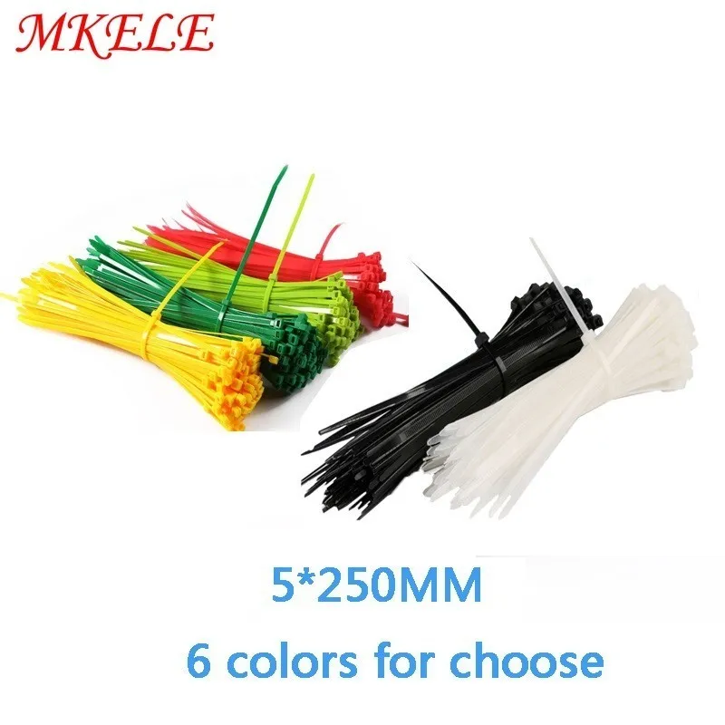 5*250mm nylon cable ties cable wire tie Self-Locking plastic tie zip ties 100PCS/Bag and 6 colors for choose
5*250mm nylon cable ties cable wire tie Self-Locking plastic tie zip ties 100PCS/Bag and 6 colors for choose