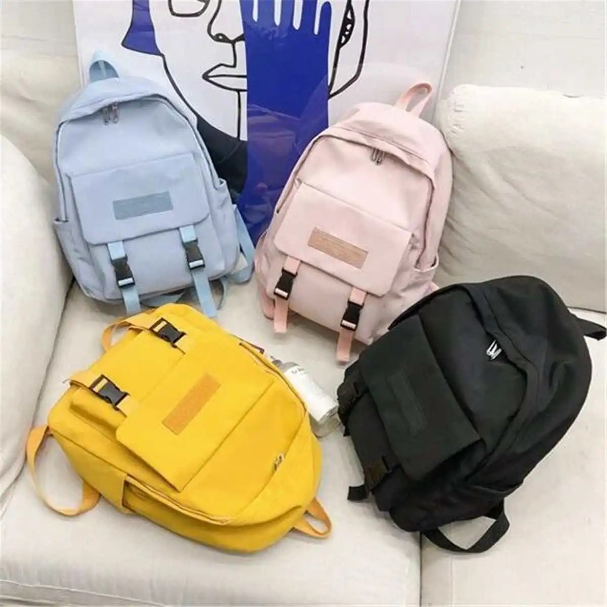 Waterproof Nylon Backpacks Women Shoulder Bag Teenager Schoolbags Rucksack Students Bookbag Preppy Style Mochila Girl Pack Black
Waterproof Nylon Backpacks Women Shoulder Bag Teenager Schoolbags Rucksack Students Bookbag Preppy Style Mochila Girl Pack Black