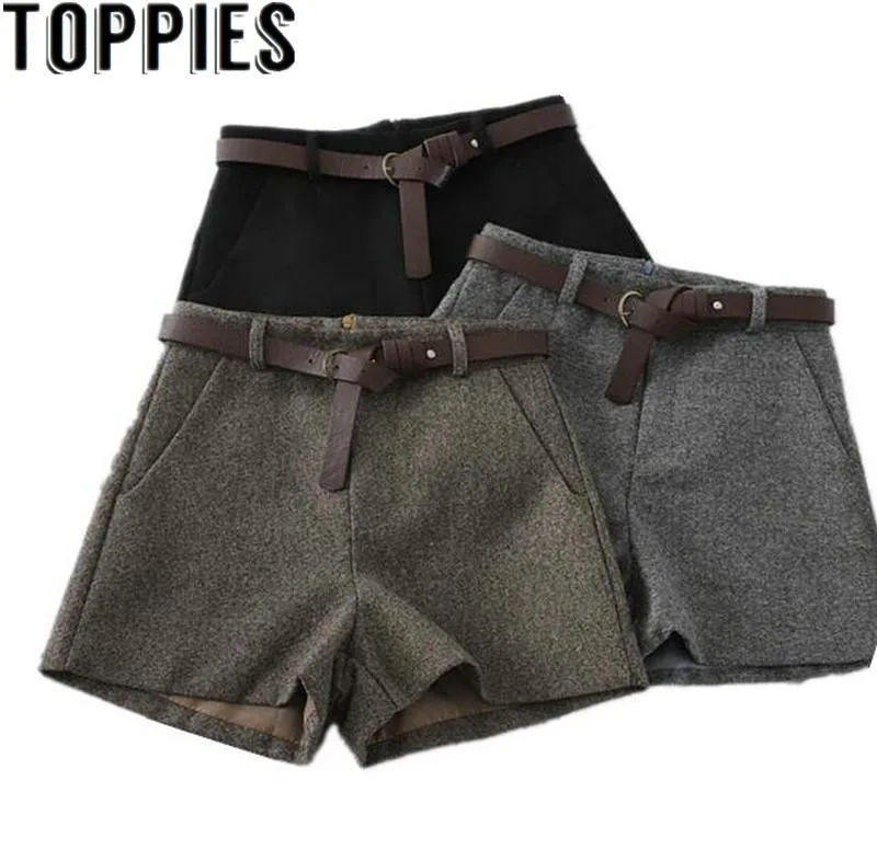 Women Winter High Waist Woolen Shorts Retro Vintage Formal Winter Shorts With Belt Women Wide Leg Shorts
Women Winter High Waist Woolen Shorts Retro Vintage Formal Winter Shorts With Belt Women Wide Leg Shorts
