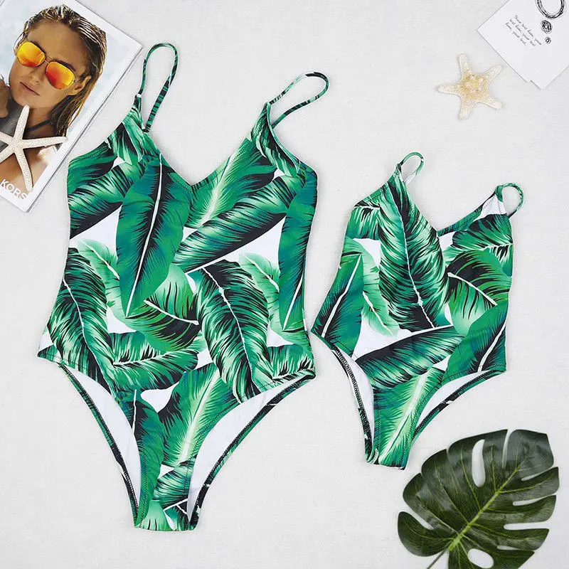 Hirigin Leaf Printed Family Matching Swimwear Mommy And Me One Piece Swimsuit Beach Summer Bathing Suit Hot New
Hirigin Leaf Printed Family Matching Swimwear Mommy And Me One Piece Swimsuit Beach Summer Bathing Suit Hot New