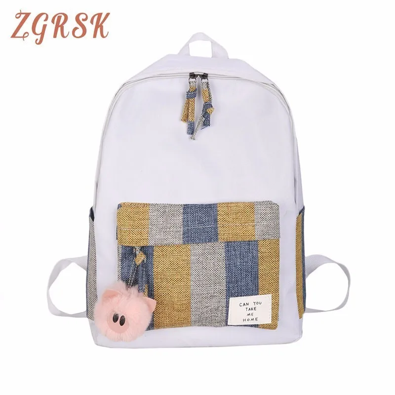 

School Bag Woman Casual Backpack Cute For Travel Woman Bag Tide Leisure Time Student Bag Travelling Bag Bookbags