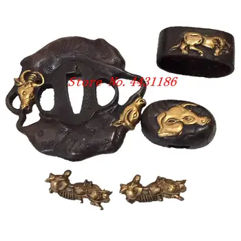 New Style Ox Theme Sword Fitting Brass Tsuba Hand Guard for Japanese Sword Samurai Katana or Wakizashi DIY Accessory Set
New Style Ox Theme Sword Fitting Brass Tsuba Hand Guard for Japanese Sword Samurai Katana or Wakizashi DIY Accessory Set