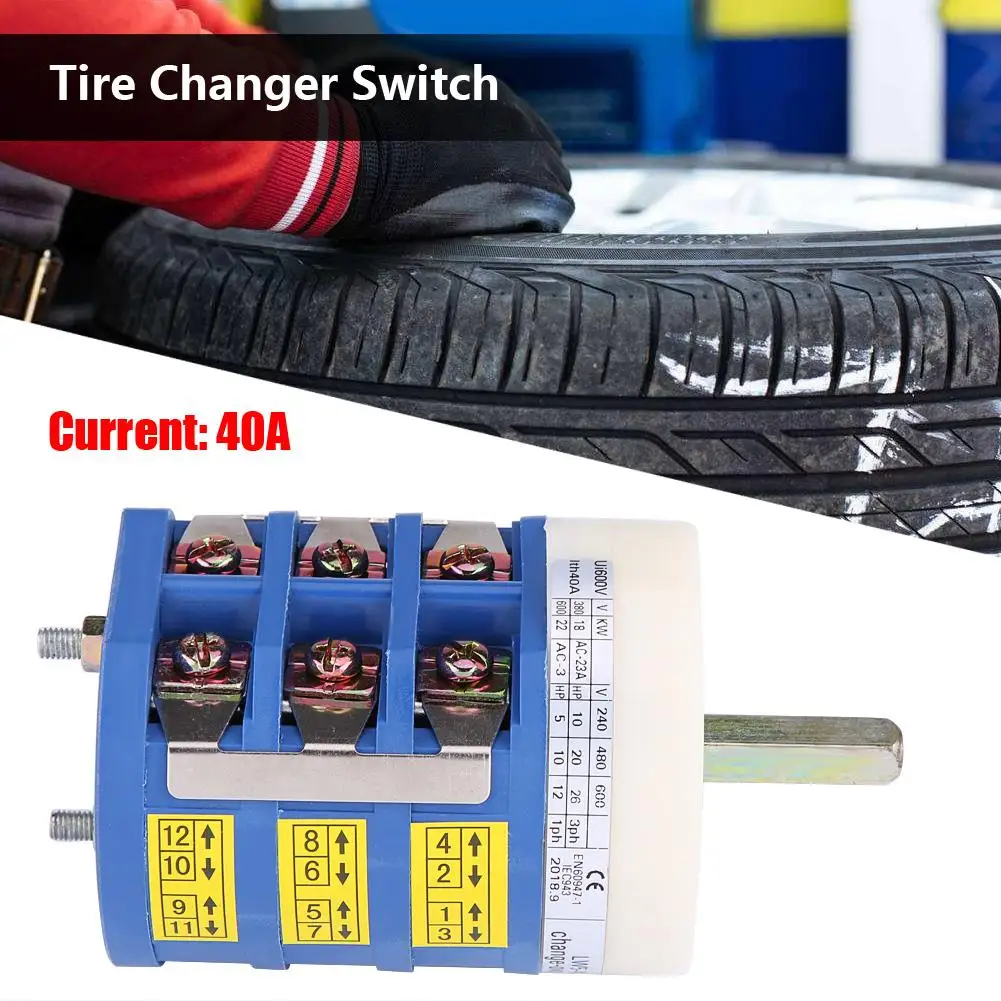 Tire Changer Machine Motor Forward Reverse Switch Turn Table Pedal Switch 220V/380V 40A
Tire Changer Machine Motor Forward Reverse Switch Turn Table Pedal Switch 220V/380V 40A