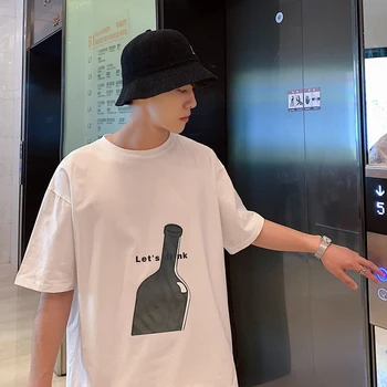Summer New T Shirt Men Fashion Printed Casual Short-sleeved Tshirt Man Streetwear Wild Hip-hop Loose Cotton T-shirt Male Tops
Summer New T Shirt Men Fashion Printed Casual Short-sleeved Tshirt Man Streetwear Wild Hip-hop Loose Cotton T-shirt Male Tops