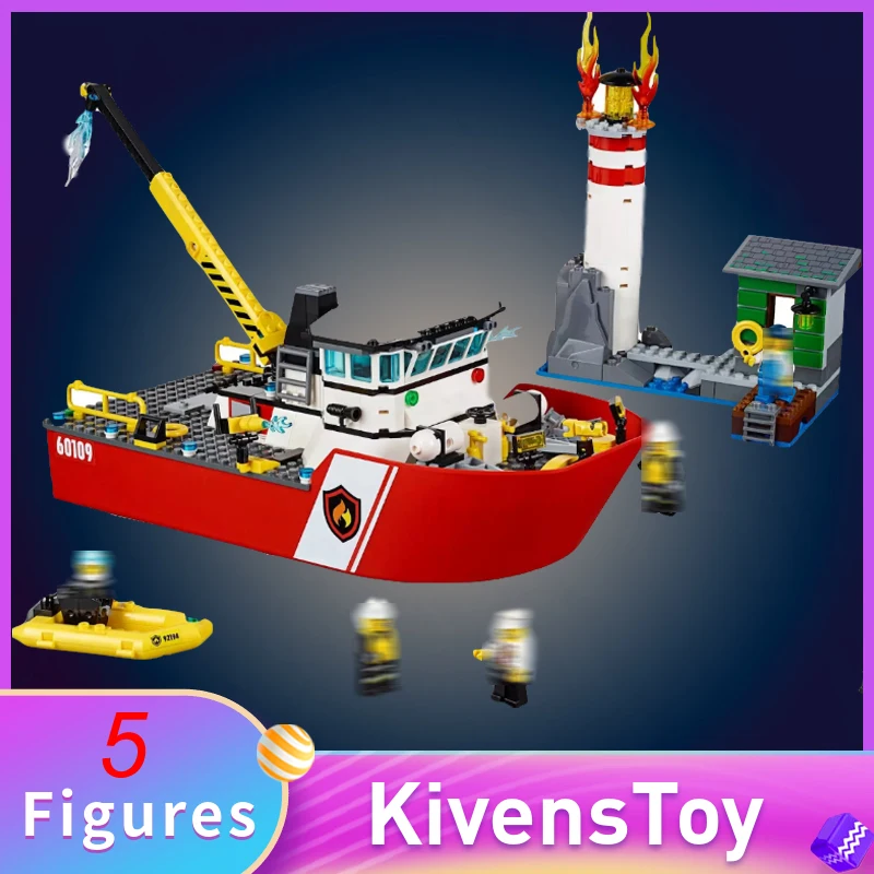 IN STORE Fire Boat Ship Set 02057 BELA Building Blocks Brick Lighthouse Toy Compatible with Lego 60109 City Series 460+pcs
IN STORE Fire Boat Ship Set 02057 BELA Building Blocks Brick Lighthouse Toy Compatible with Lego 60109 City Series 460+pcs