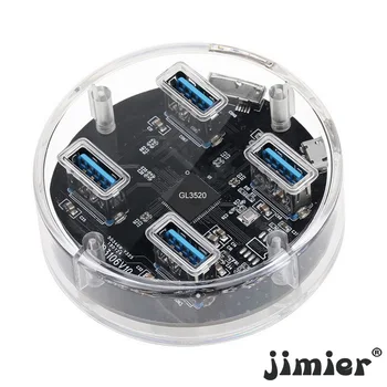 10pcs/lot Cablecc 4 Ports USB3.0 HUB With Rubber Transparent for Desktop Laptop Reserced External Power Supply
10pcs/lot Cablecc 4 Ports USB3.0 HUB With Rubber Transparent for Desktop Laptop Reserced External Power Supply