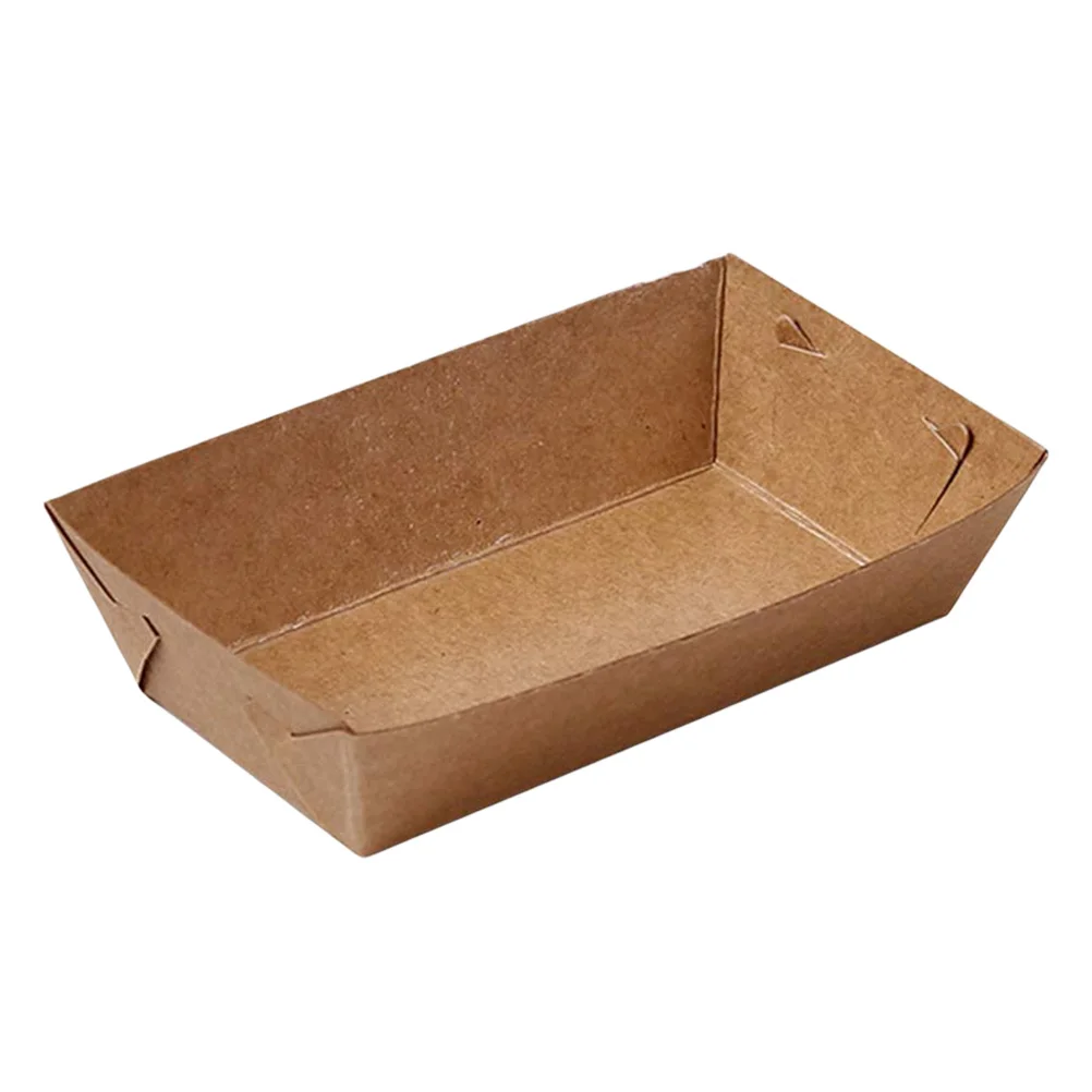 50PCS Food Serving Tray Coating Boat Shape Kraft Paper Snack Open Box Packing Tray for Caterers Food Trucks Restaurants
50PCS Food Serving Tray Coating Boat Shape Kraft Paper Snack Open Box Packing Tray for Caterers Food Trucks Restaurants