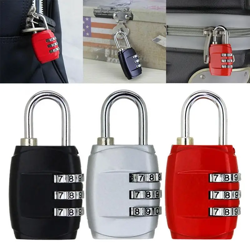 Padlock 3 Dial Digit Password Combination Password Lock Suitcase Luggage Metal Code Lock Mini Coded Keyed Anti-Theft Locks
Padlock 3 Dial Digit Password Combination Password Lock Suitcase Luggage Metal Code Lock Mini Coded Keyed Anti-Theft Locks