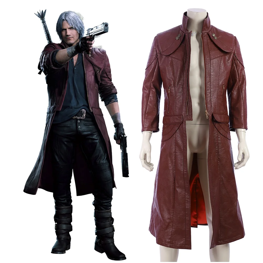 New DMC 5 Devil May Cry V Dante Cosplay Costume Red Three-quarter Sleeve Coat Outfit
New DMC 5 Devil May Cry V Dante Cosplay Costume Red Three-quarter Sleeve Coat Outfit