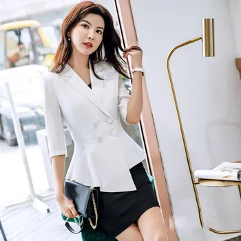 Women Suits 2019 Spring Summer Irregular Blazers Coat Ruched Office Lady Fashion Casual Work Business Suits Women Clothes 
Women Suits 2019 Spring Summer Irregular Blazers Coat Ruched Office Lady Fashion Casual Work Business Suits Women Clothes