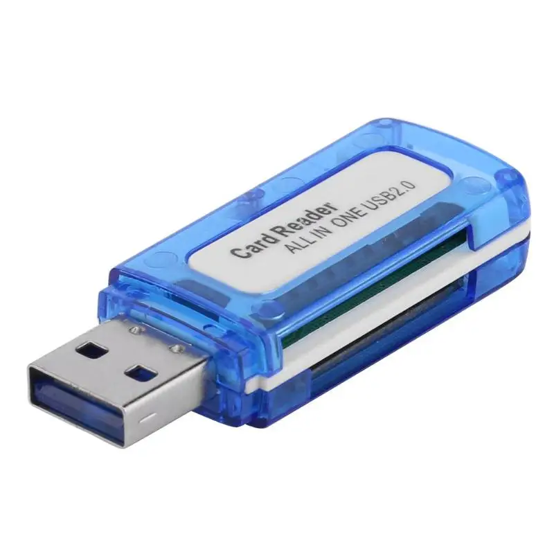 

4 in 1 Memory Card Reader Multi Card Reader USB 2.0 All in One Cardreader for Micro SD TF MS Micro M2 Lector de tarjetas