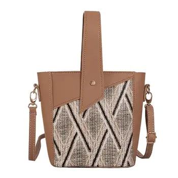 Fashion Woven Straw Tote Bucket Top-Handle Bags Women Summer Beach Crossbody Handbags
Fashion Woven Straw Tote Bucket Top-Handle Bags Women Summer Beach Crossbody Handbags