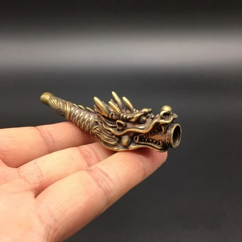 Collectable Chinese Brass Carved Zodiac Animal Dragon Head Pipe Cigarette Holder Exquisite Small Statues
Collectable Chinese Brass Carved Zodiac Animal Dragon Head Pipe Cigarette Holder Exquisite Small Statues
