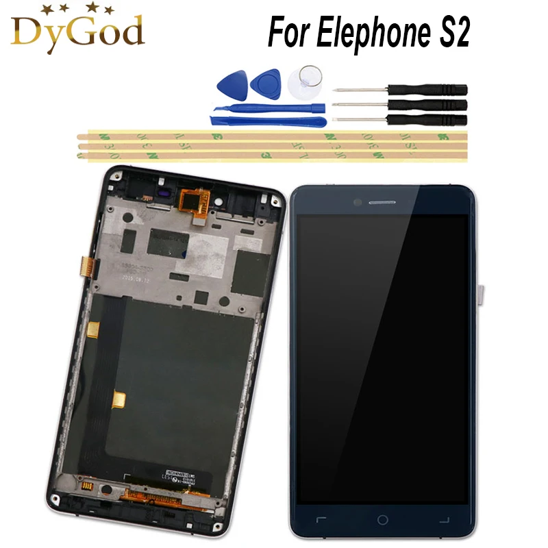 DyGod For Elephone S2 LCD Display and Touch Screen with Frame 5.0 inch Screen Digitizer Assembly Replacement With Tools
DyGod For Elephone S2 LCD Display and Touch Screen with Frame 5.0 inch Screen Digitizer Assembly Replacement With Tools