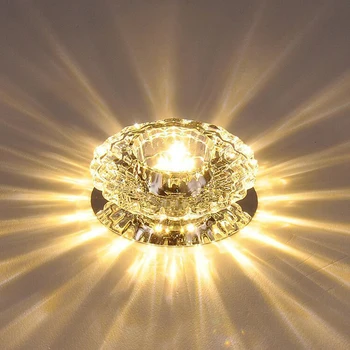 3W LED Crystal Ceiling Light Round Hallway Fixture Luxury Lamp White Warm Light Colorful Ceiling Lighting Indoor Fixtures
3W LED Crystal Ceiling Light Round Hallway Fixture Luxury Lamp White Warm Light Colorful Ceiling Lighting Indoor Fixtures