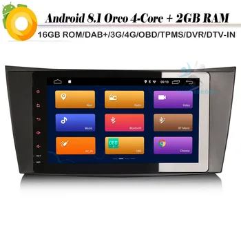 8" Android 8.1 Autoradio DAB+ WiFi 4G DVR RDS DVT-IN Car Radio Player for Mercedes Benz CLS/E/G-Klasse W463 W219 Car stereo
8" Android 8.1 Autoradio DAB+ WiFi 4G DVR RDS DVT-IN Car Radio Player for Mercedes Benz CLS/E/G-Klasse W463 W219 Car stereo