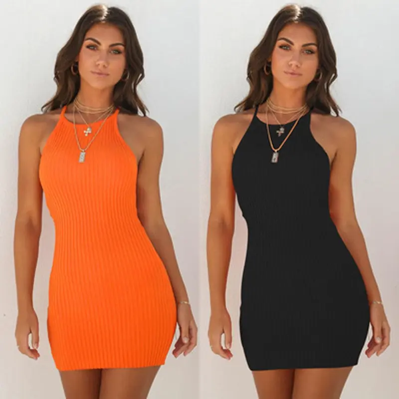 2018 Newly Summer Party Fashion Sexy Women Dress 2 Style Sleeveless O-Neck Solid Skinny High Waist Mini Dress Sundress
2018 Newly Summer Party Fashion Sexy Women Dress 2 Style Sleeveless O-Neck Solid Skinny High Waist Mini Dress Sundress