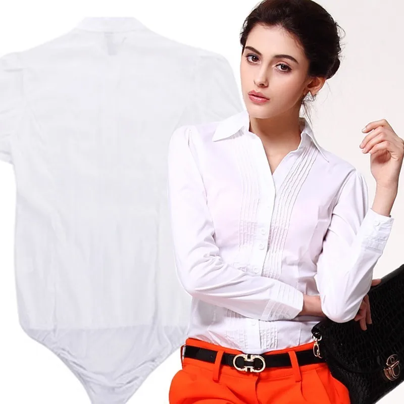 Women Slim Work Formal Ladies Office Shirt With Underpants Tops Sleeve Bodysuit Chemise Femme Body Blouse Spring Occupation
Women Slim Work Formal Ladies Office Shirt With Underpants Tops Sleeve Bodysuit Chemise Femme Body Blouse Spring Occupation