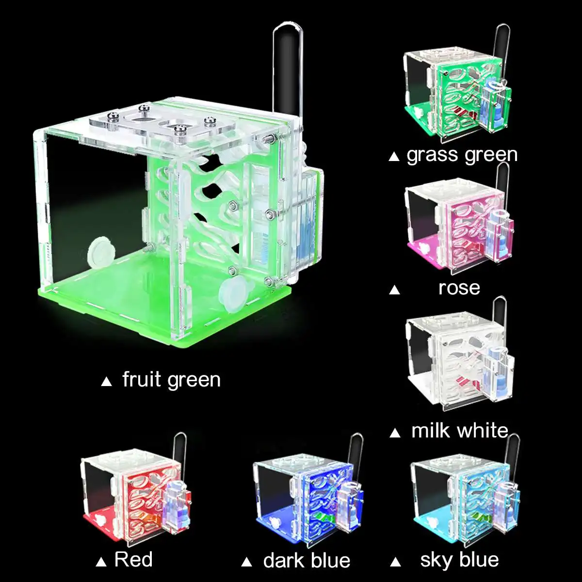 95* 97* 86mm DIY Moisture with Feeding Area Ant Nest ,Ant Farm Acrylic, Insect Ant Nests Villa pet For House Ants
95* 97* 86mm DIY Moisture with Feeding Area Ant Nest ,Ant Farm Acrylic, Insect Ant Nests Villa pet For House Ants