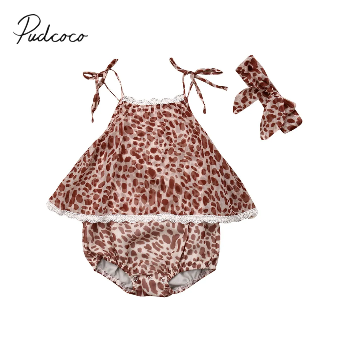 2019 Children Summer Clothing 0-24M Infant Baby Girl Bodysuit Dress Jumpsuits Playsuits Leopard Sleeveless 2PCS Outfit Clothes
2019 Children Summer Clothing 0-24M Infant Baby Girl Bodysuit Dress Jumpsuits Playsuits Leopard Sleeveless 2PCS Outfit Clothes