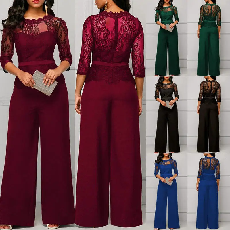 long sleeve palazzo jumpsuit