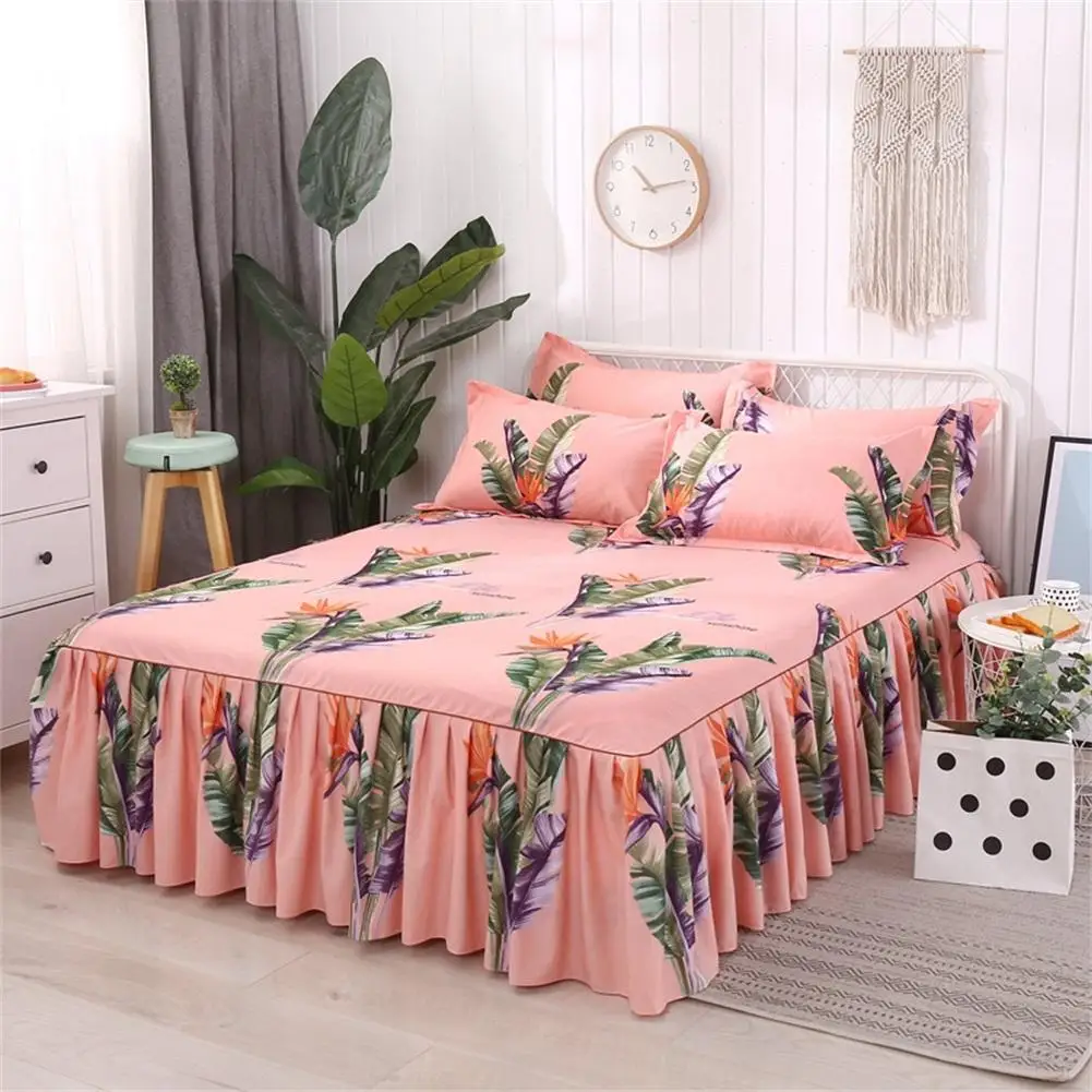 Bed Skirt Single-Layer Skin-Friendly Cotton Bedspread 3PCs Set Including 1 Bedspread 2 Pillowcases Rainforest Series 1.5*2 M
Bed Skirt Single-Layer Skin-Friendly Cotton Bedspread 3PCs Set Including 1 Bedspread 2 Pillowcases Rainforest Series 1.5*2 M